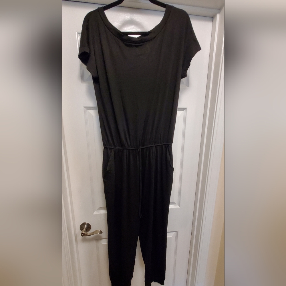 Black jumpsuit, ankle length, women's medium